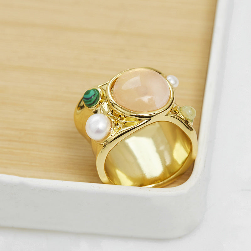 Elegant Rose Quartz Ring
