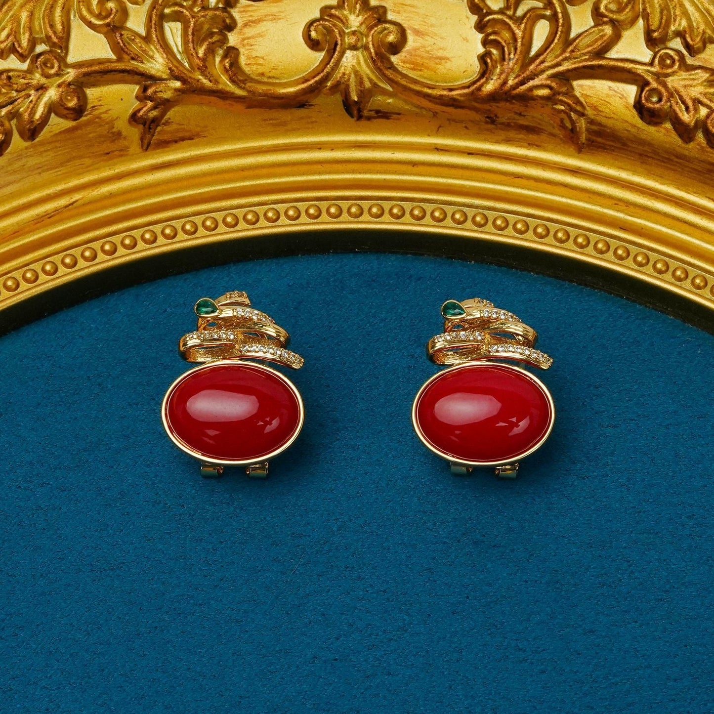 Elegant Ruby Earrings