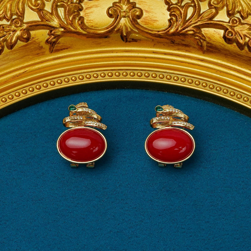 Elegant Ruby Earrings