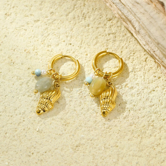 Elegant Shell Charm Earrings