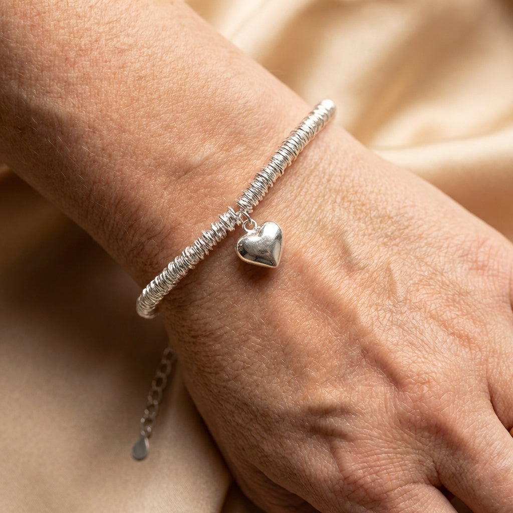 Silver Heart Bracelet
