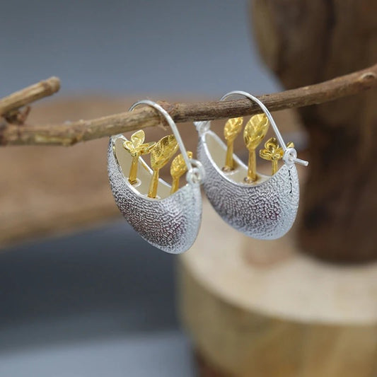 Elegant Silver Hoop Earrings