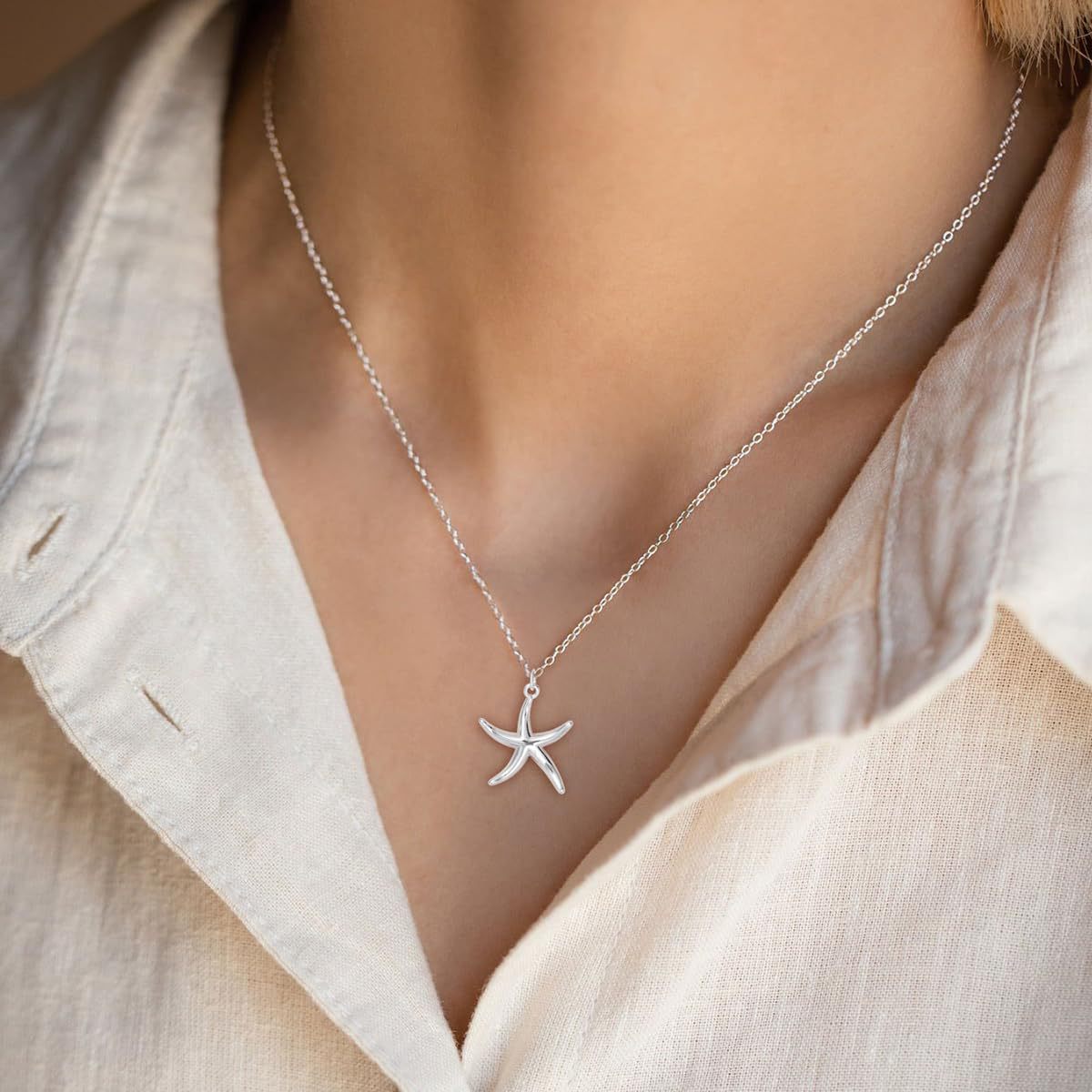 Elegant Starfish Necklace