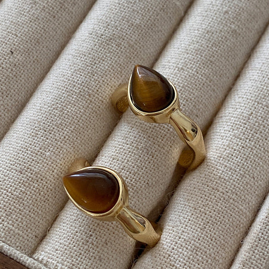 Elegant Tiger'S Eye Ring
