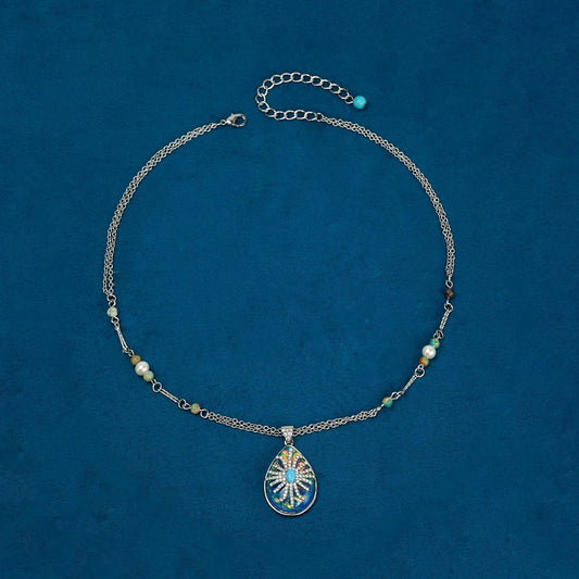 Elegant Turquoise Pendant Necklace