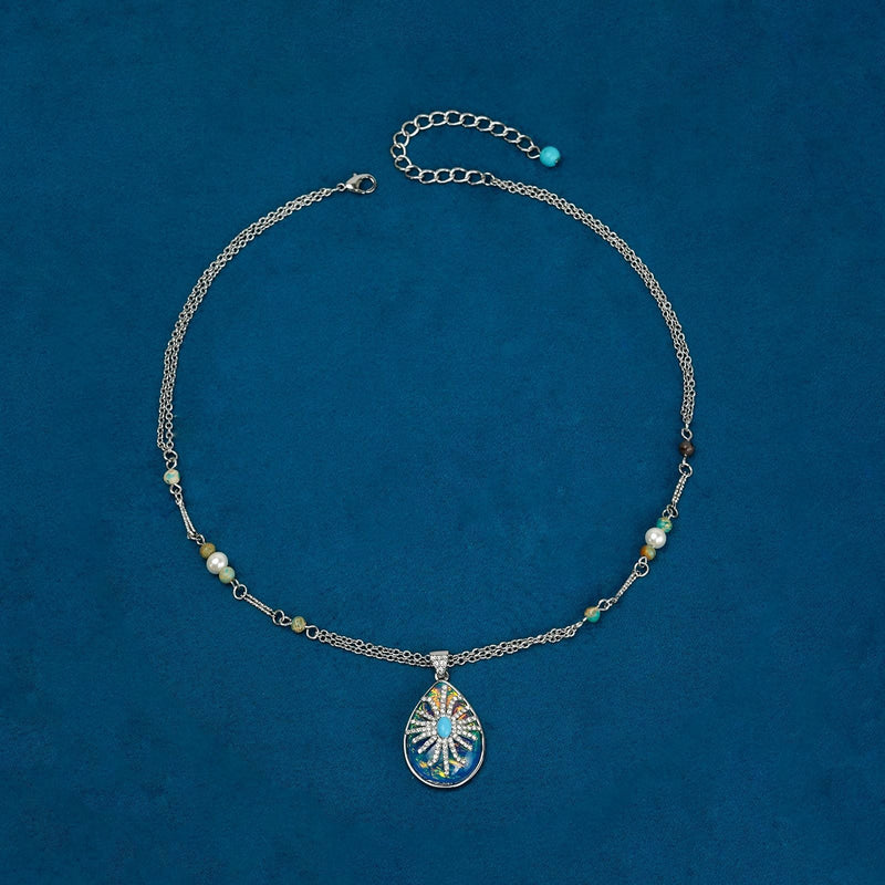 Elegant Turquoise Pendant Necklace
