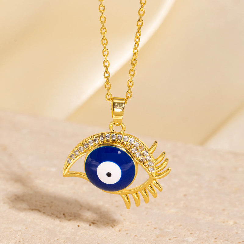 Evil Eye Gold Necklace