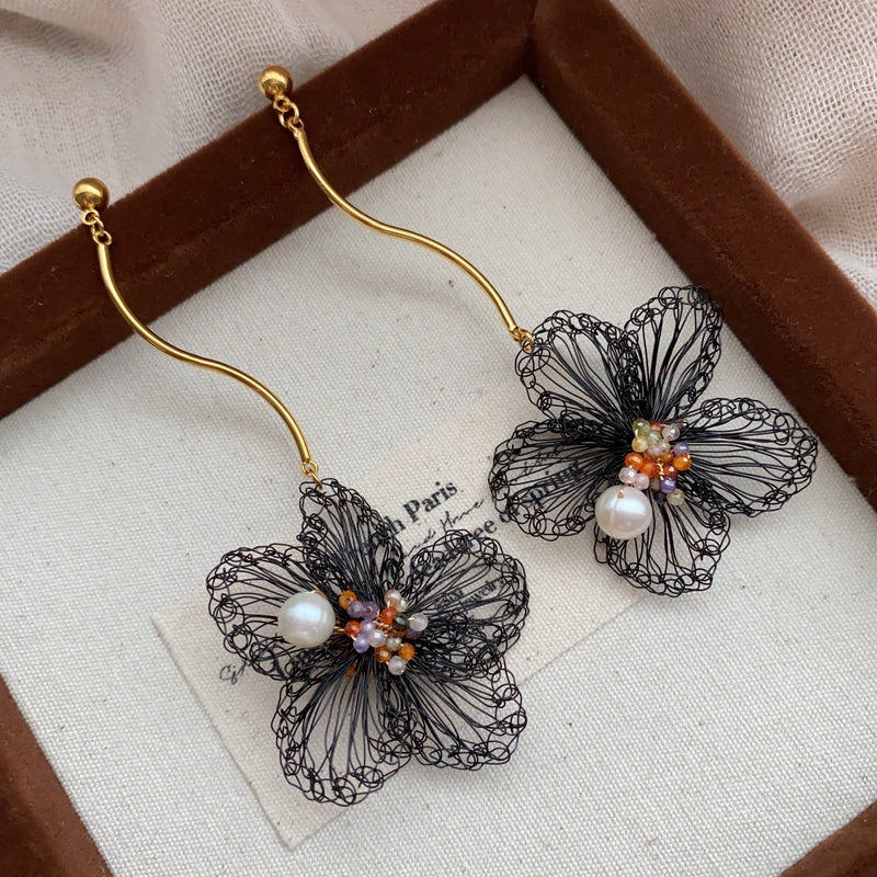 Filigree Pearl Earrings