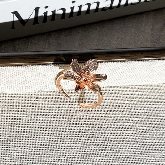 Floral Rose Gold Ring