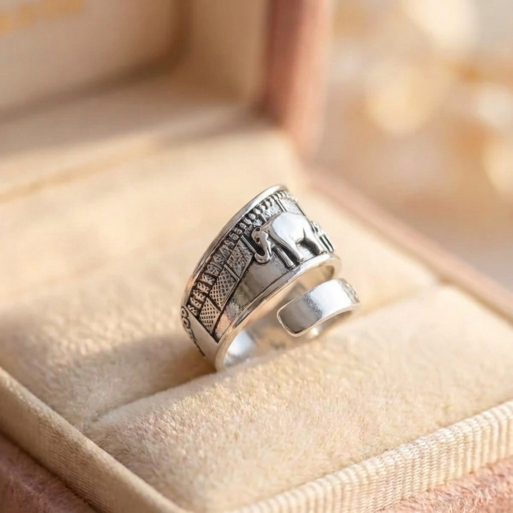 Vintage Elephant Spoon Ring