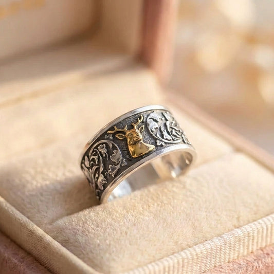 Elegant Deer Statement Ring