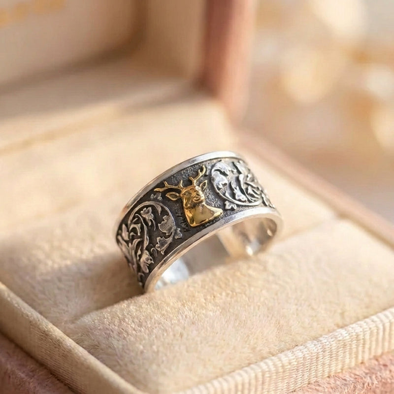 Elegant Deer Statement Ring
