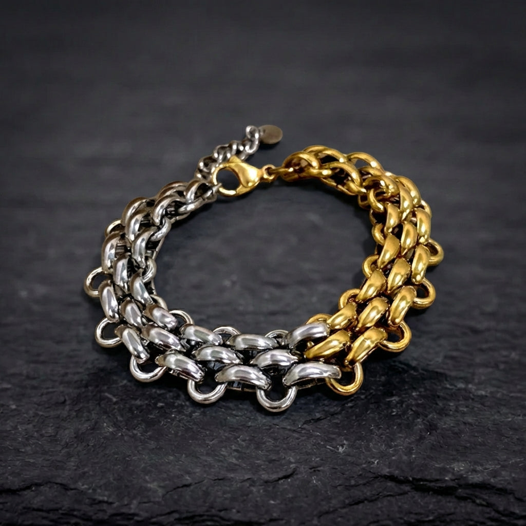 Vintage Handmade Braided Bangle Bracelet