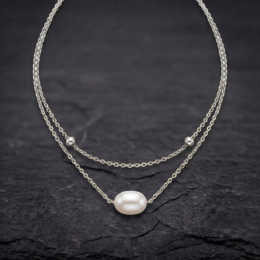 Freshwater Pearl Necklace Sustainable Ocean Inspired Jewelry