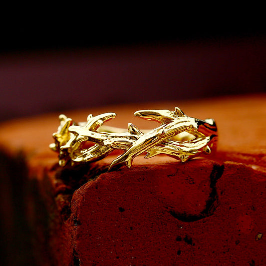 Gold Branch Ring