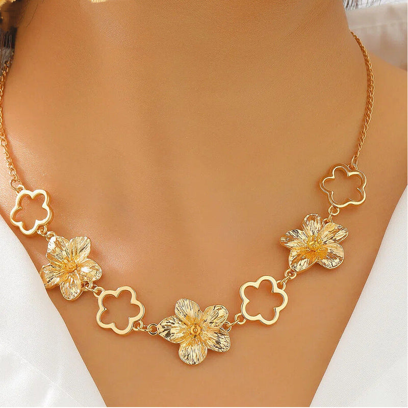Gold Flower Necklace