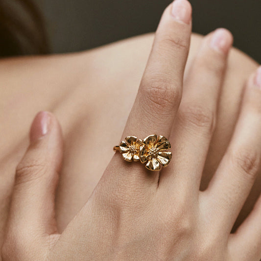 Gold Flower Ring