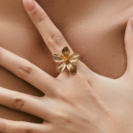 Gold Flower Ring