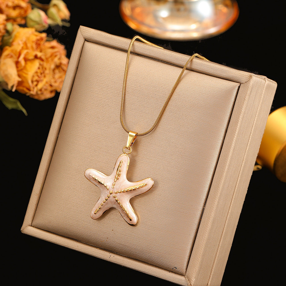 Gold Starfish Necklace