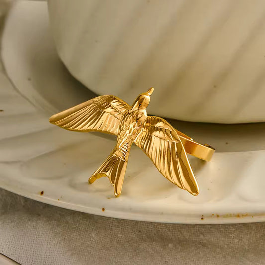 Gold Swallow Ring