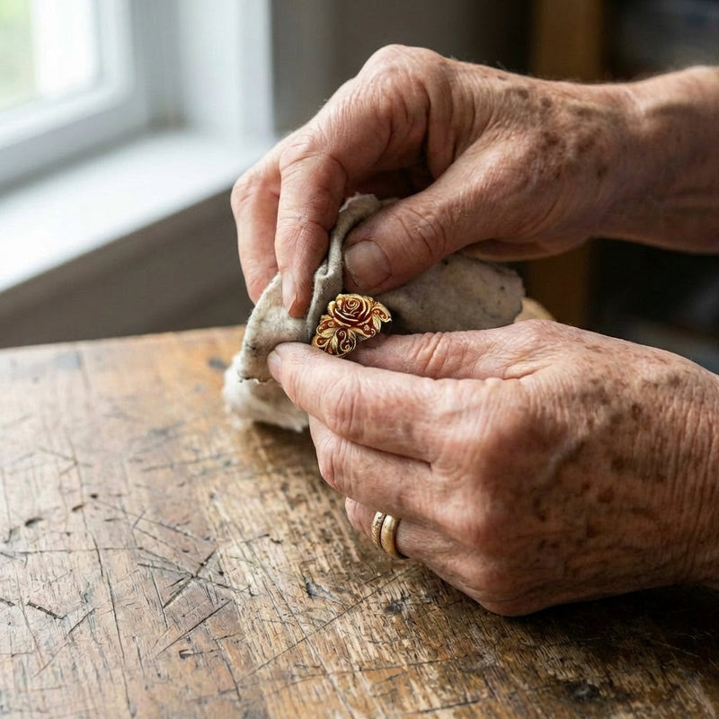 A Golden Flower Ring