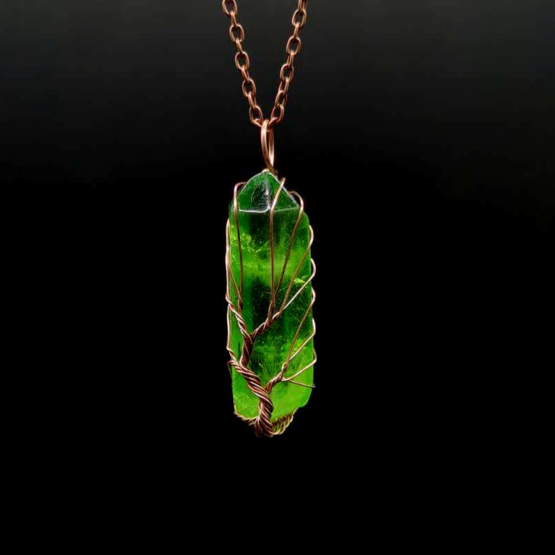 Handmade Green Peridot Necklace