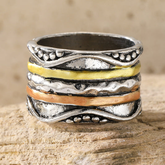 Handmade Mixed Metal Ring