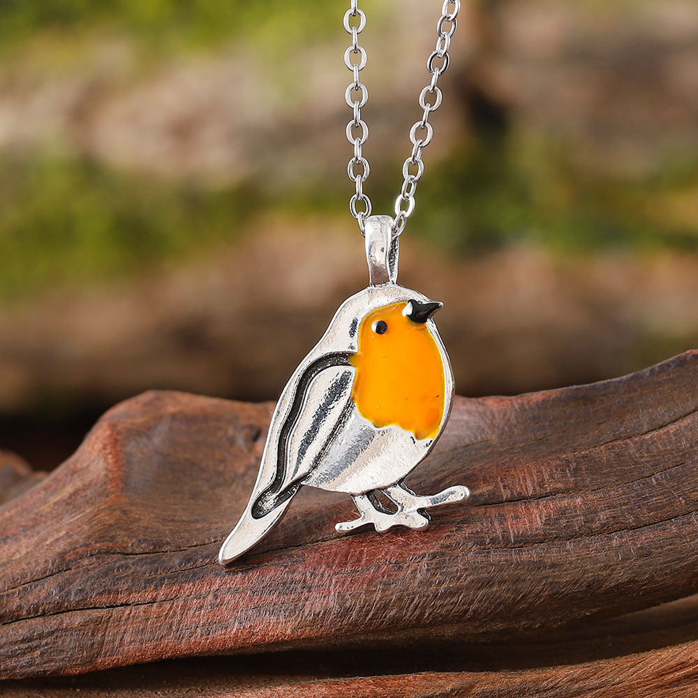 Handmade Robin Necklace