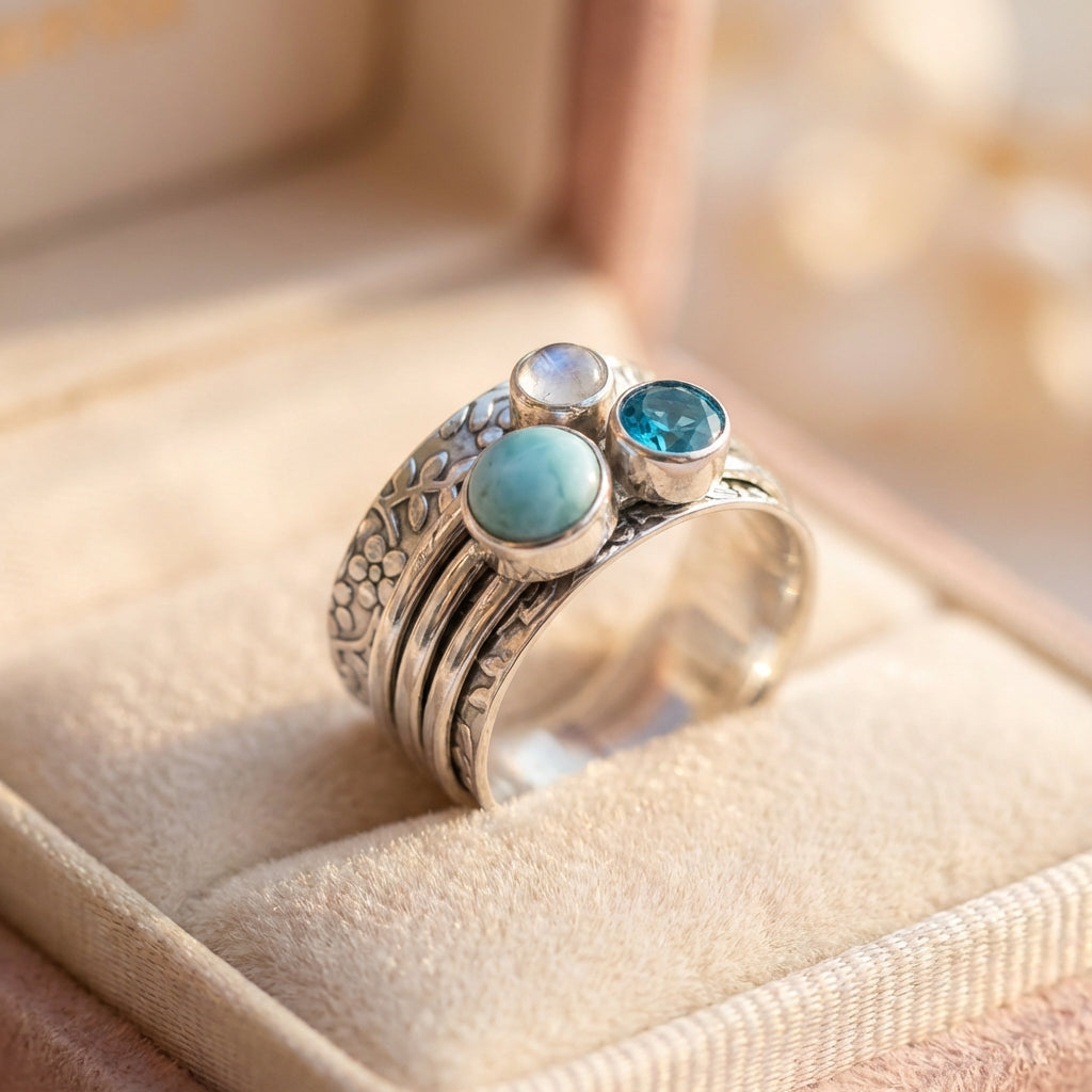 Handmade Silver Gemstone Ring