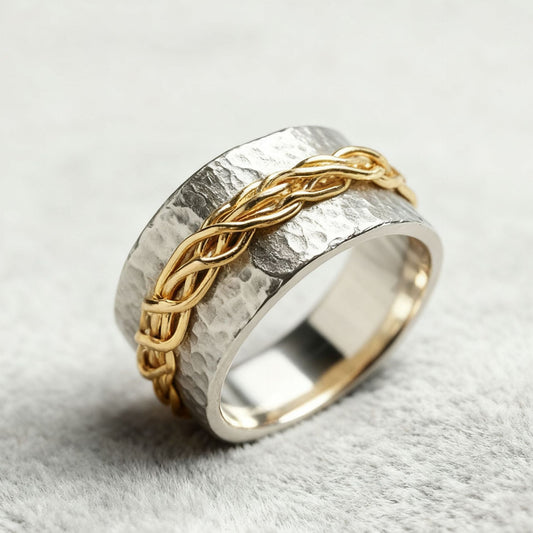 Handmade Twisted Gold Ring