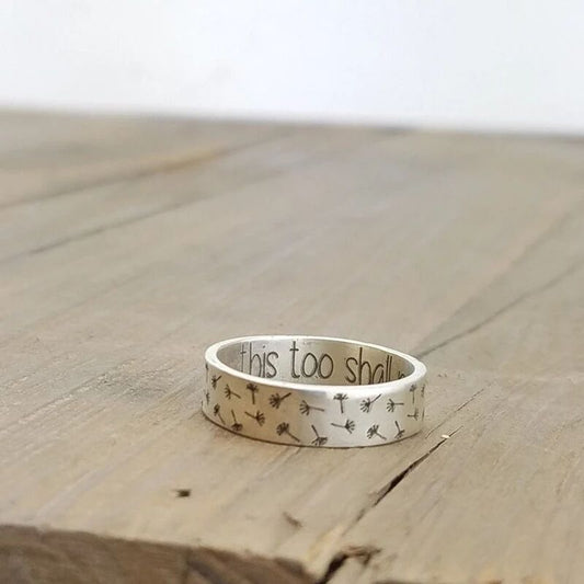Inspirational Silver Ring