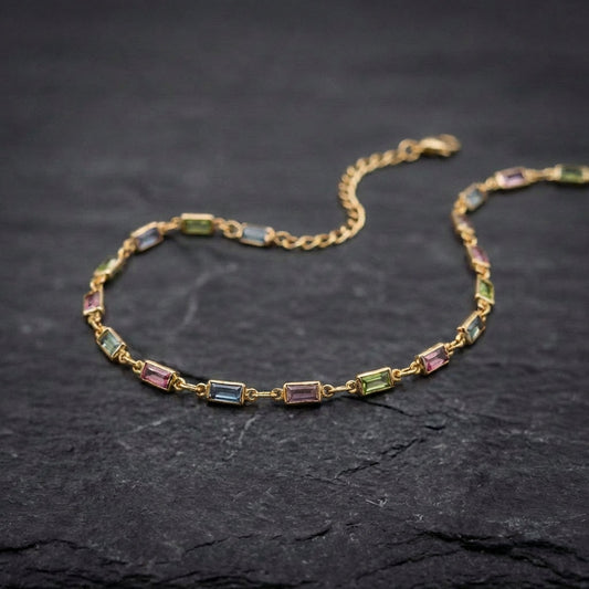 Isabella Multicolor Cz Stone Bracelet