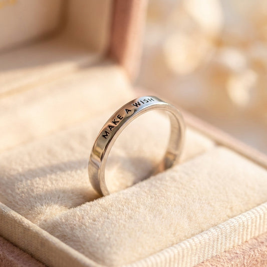 Make A Wish Silver Ring