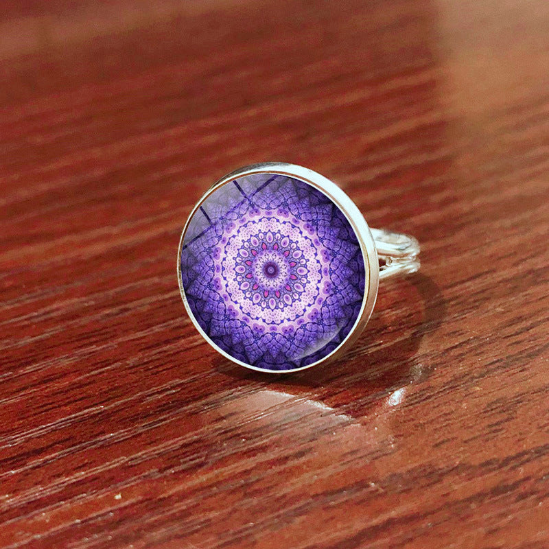 Mandala Purple Ring