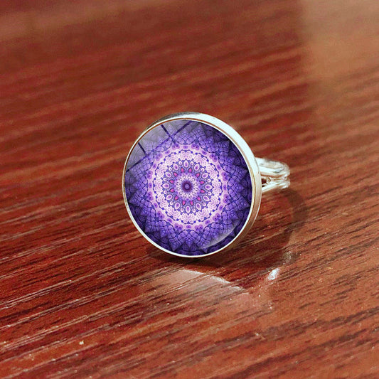 Mandala Purple Ring