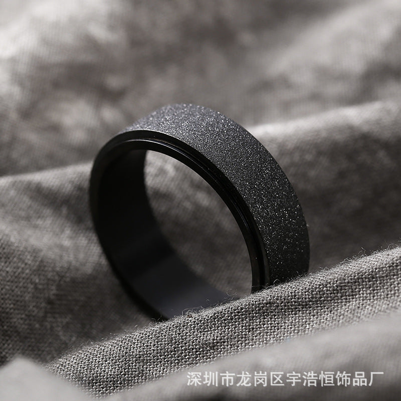 Minimalist Black Ring