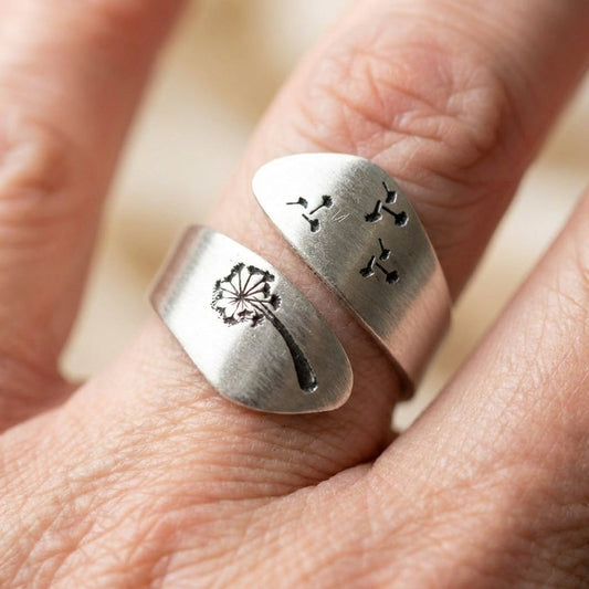Minimalist Dandelion Ring