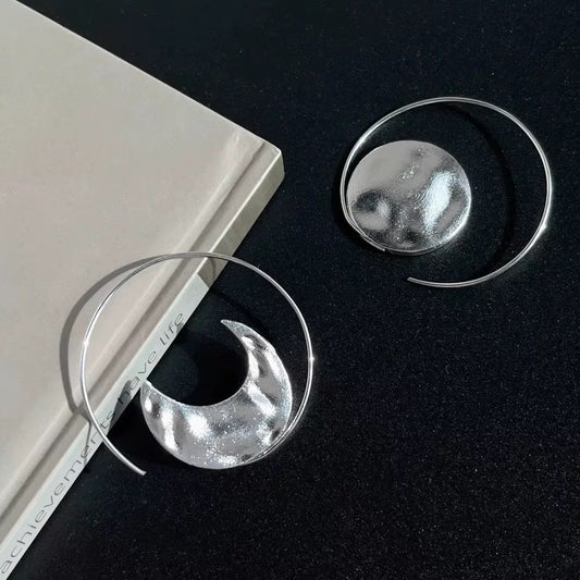 Minimalist Moon Earrings