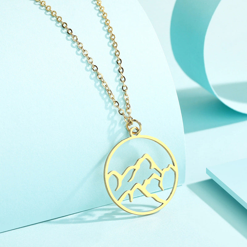 Minimalist Mountain Necklace