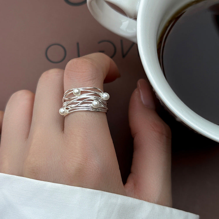 Minimalist Pearl Ring