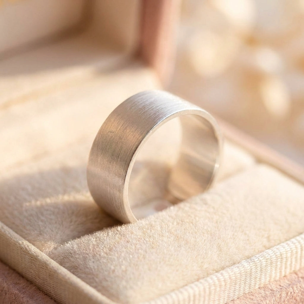 Minimalist Silver Wide Ring
