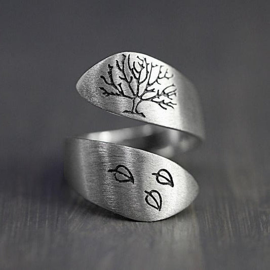 Minimalist Tree Wrap Ring