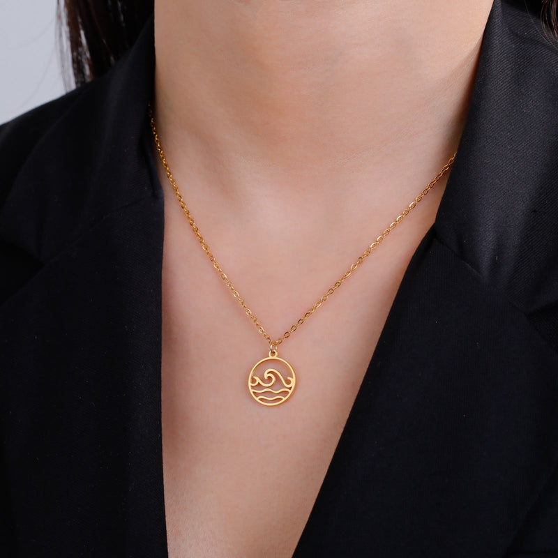 Minimalist Wave Necklace