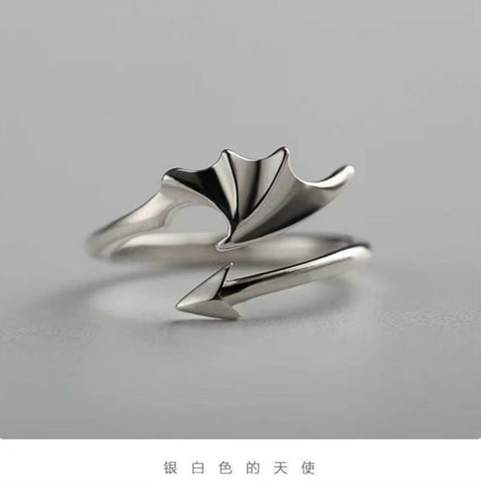 Modern Angel Wing Ring