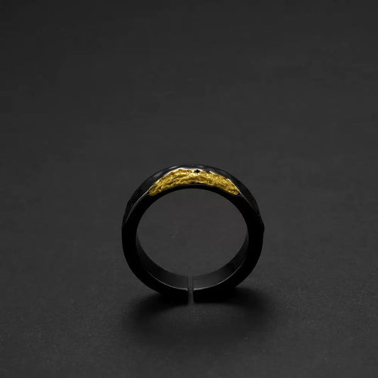 Modern Gold Accent Ring