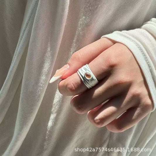 Modern Pearl Ring