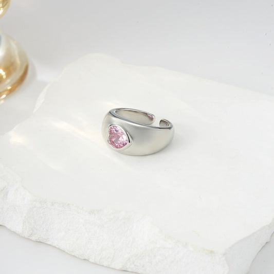Modern Pink Tourmaline Ring