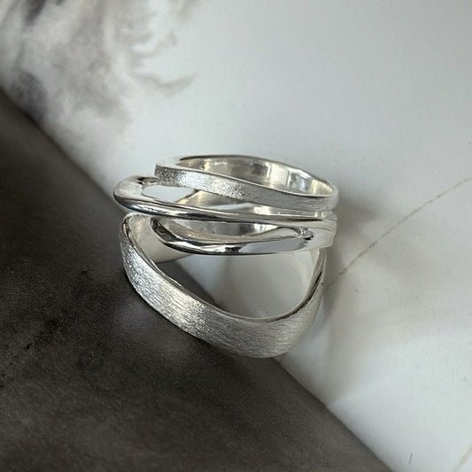 Modern Silver Ring