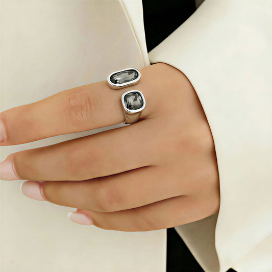 Modern Smoky Quartz Ring