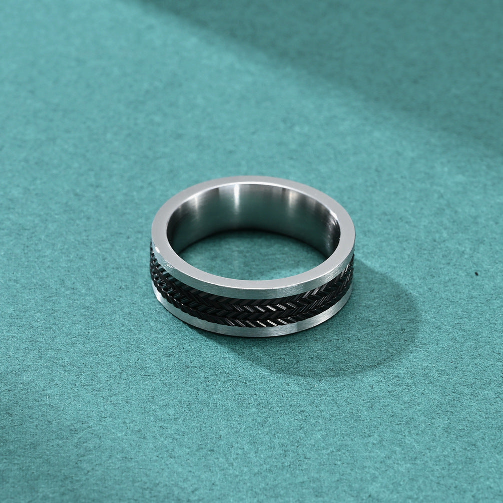 Modern Textured Ring